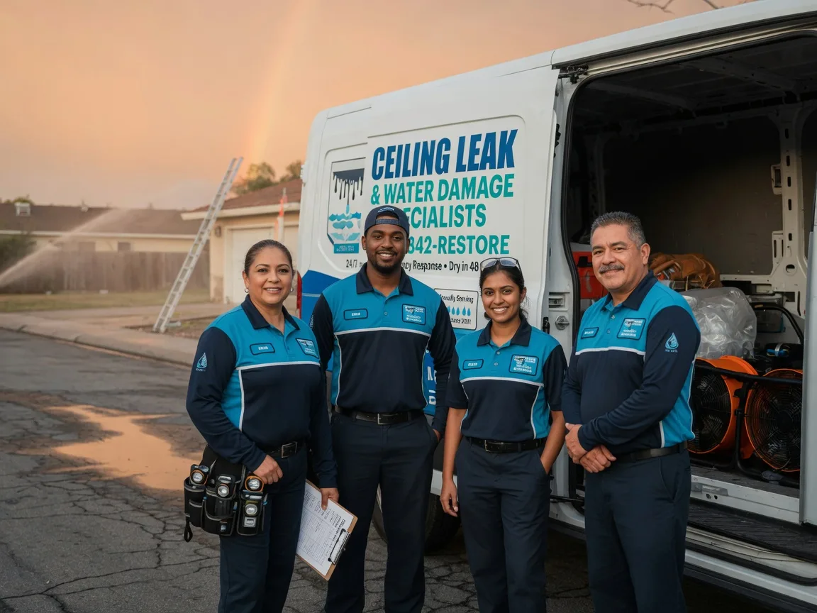 Ceiling Leak Cleanup company in Stowell, TX
